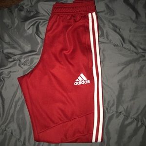 Red adidas pants comfortable and stylish
